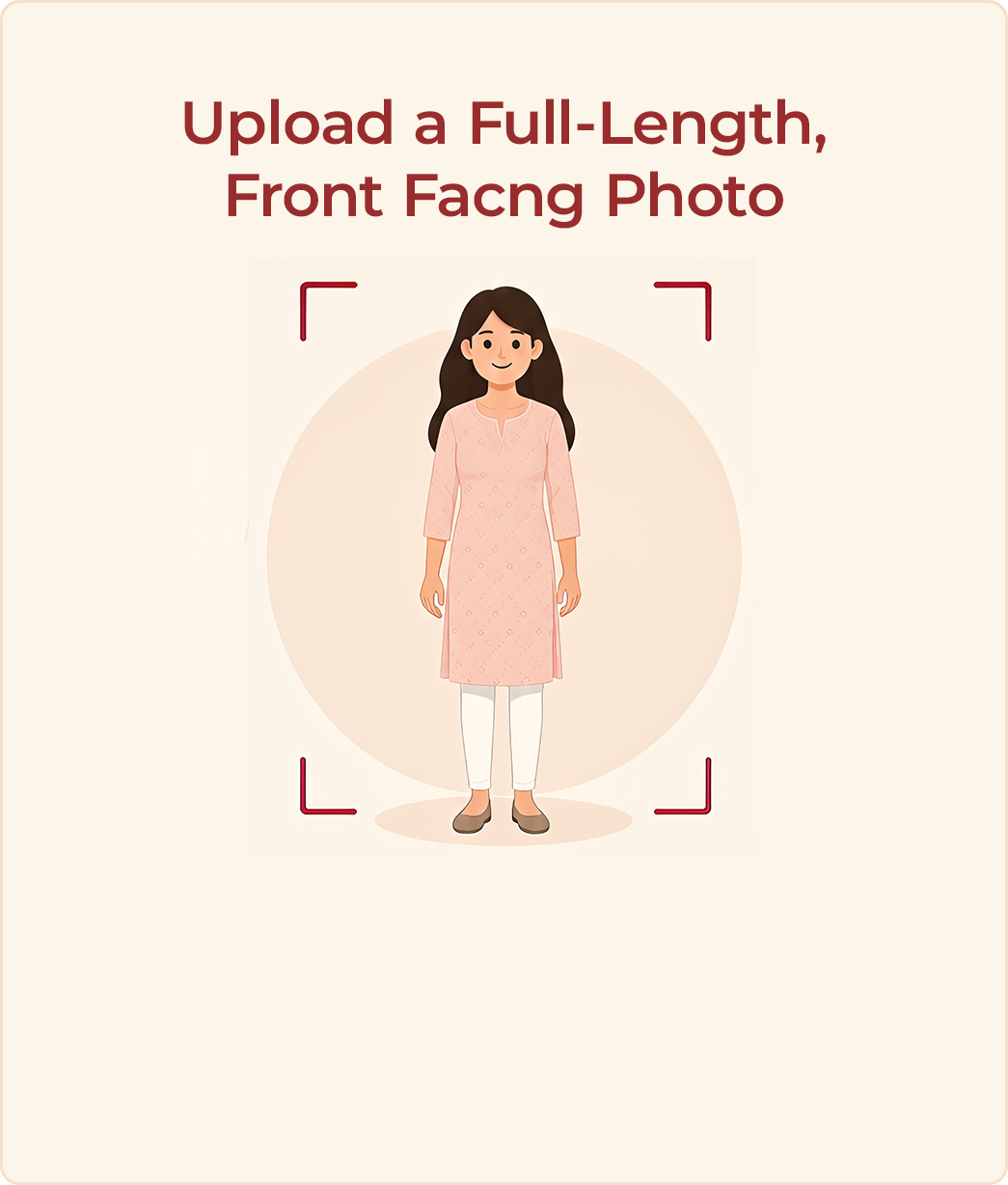Upload a Full-Length, Front Facing Photo